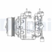 Kompressor, Klimaanlage HONDA CR-Z