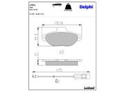 Bremsbelagsatz, Scheibenbremse FIAT CINQUECENTO
