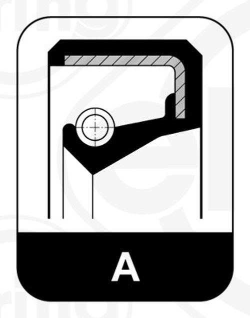 Produktbild für Wellendichtring, Automatikgetriebeflansch