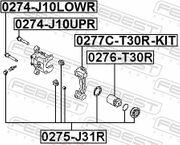 Führungsbolzen, Bremssattel NISSAN 370 Z