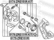 Führungsbolzen, Bremssattel PEUGEOT 206+