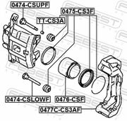 Zubehörsatz, Bremssattel CITROËN C-CROSSER