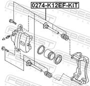 Führungsbolzen, Bremssattel NISSAN NOTE