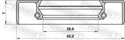 Wellendichtring, Antriebswelle MITSUBISHI GRANDIS
