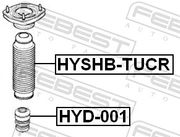 Schutzkappe/Faltenbalg, Stoßdämpfer HYUNDAI TRAJET