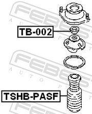 Schutzkappe/Faltenbalg, Stoßdämpfer DAIHATSU CUORE