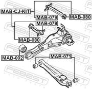 Lagerung, Lenker MITSUBISHI GALANT
