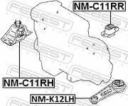 Lagerung, Motor NISSAN TIIDA