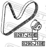 Spannrolle, Keilrippenriemen RENAULT CAPTUR