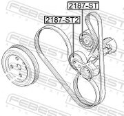 Spannrolle, Keilrippenriemen HYUNDAI ACCENT