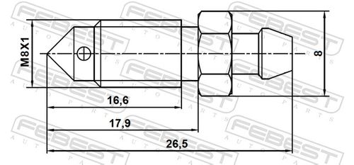 Produktbild für Entlüfterschraube/-ventil, Bremssattel