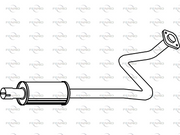 Mittelschalldämpfer TOYOTA YARIS