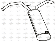 Endschalldämpfer TOYOTA AYGO
