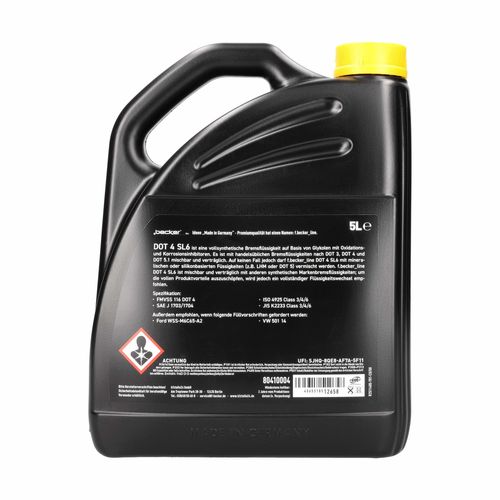 Produktbild für Bremsflüssigkeit DOT 4 SL6 [5 L]