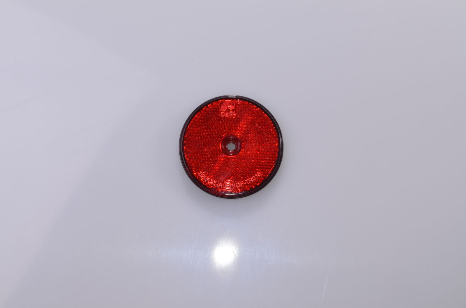 Réflecteur 60mm, rond, rouge, avec orifice de fixation FILMER