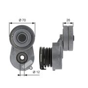 Riemenspanner, Keilrippenriemen DriveAlign® OPEL CORSA