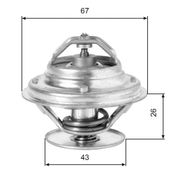 Thermostat, Kühlmittel MERCEDES-BENZ HECKFLOSSE