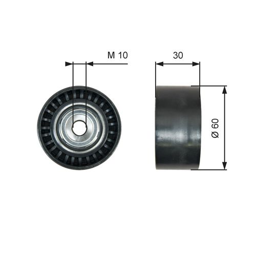 Produktbild für Umlenk-/Führungsrolle, Keilrippenriemen DriveAlign®