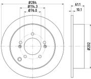Bremsscheibe HYUNDAI TRAJET
