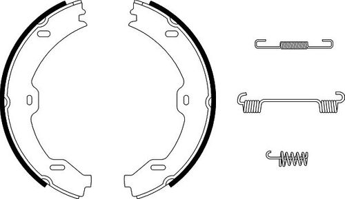 Produktbild für Bremsbackensatz, Feststellbremse