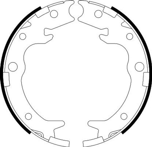 Produktbild für Bremsbackensatz, Feststellbremse