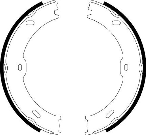 Produktbild für Bremsbackensatz, Feststellbremse
