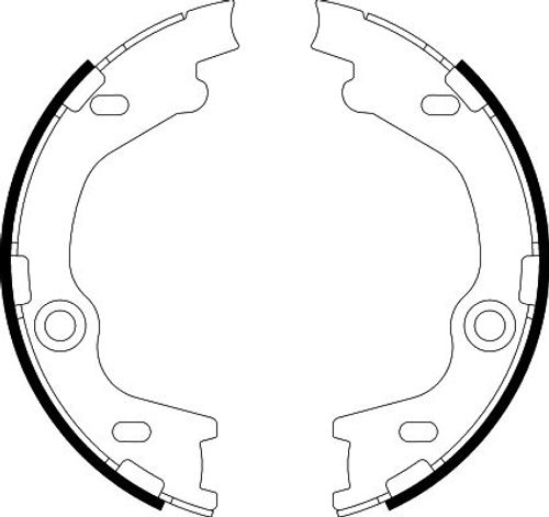 Produktbild für Bremsbackensatz, Feststellbremse