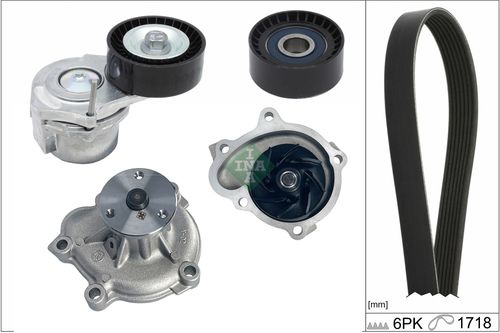 Produktbild für Wasserpumpe + Keilrippenriemensatz