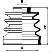 Faltenbalgsatz, Antriebswelle MAZDA 323 C