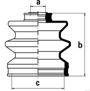Faltenbalgsatz, Antriebswelle HYUNDAI TRAJET