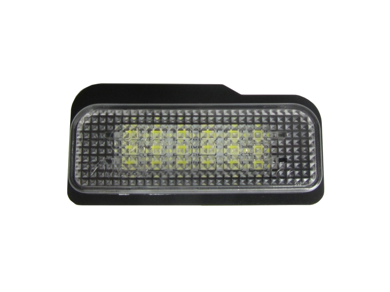 Dispositif d'éclairage pour plaque d'immatriculation LED, spécifique pour véhicules JOM, par ex. pour Mercedes-Benz