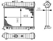 Kühler, Motorkühlung MERCEDES-BENZ CLK