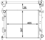Kühler, Motorkühlung BEHR HELLA SERVICE *** PREMIUM LINE *** KIA