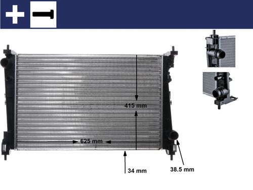 Produktbild für Kühler, Motorkühlung