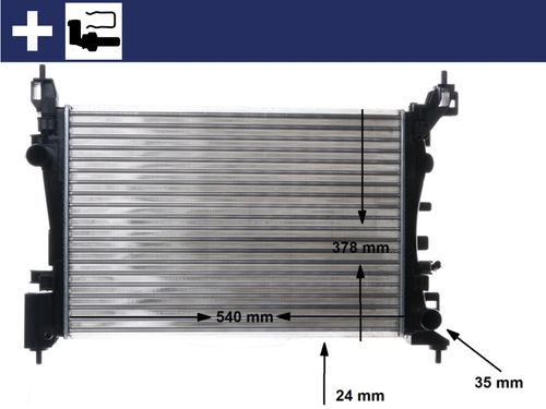 Produktbild für Kühler, Motorkühlung