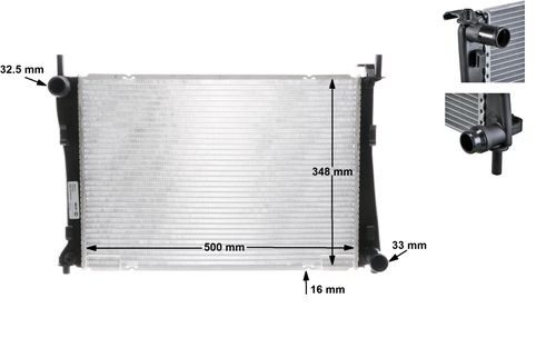 Produktbild für Kühler, Motorkühlung