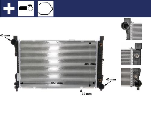 Produktbild für Kühler, Motorkühlung