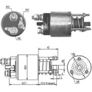 Magnetschalter, Starter FIAT PALIO