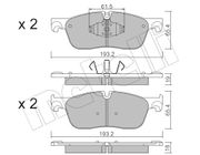 Bremsbelagsatz, Scheibenbremse LAND ROVER RANGE ROVER SPORT