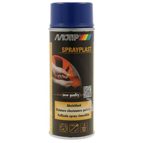 Produktbild für Spritzspachtel SPRAYPLAST blau seidenglänzend [400 ml]