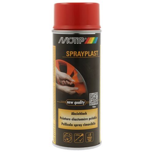Produktbild für Spritzspachtel SPRAYPLAST rot seidenglänzend [400 ml]