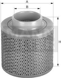 Luftfilter 'Picolight' | Mann-Filter, Außendurchmesser: 318 mm, Innendurchmesser: 198 mm