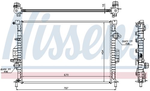 Produktbild für Kühler, Motorkühlung