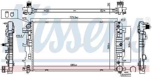 Produktbild für Kühler, Motorkühlung