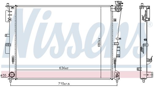 Produktbild für Kühler, Motorkühlung