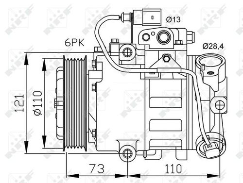 Produktbild für Kompressor, Klimaanlage EASY FIT