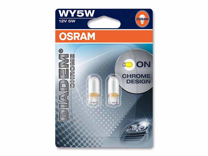 Ampoule WY5W Diadem® Chrome 5W [12V] (2 pièces), Montage latéral, 12 V OSRAM