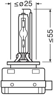 D1S Xenarc 35W (1 Stk.) OPEL CASCADA