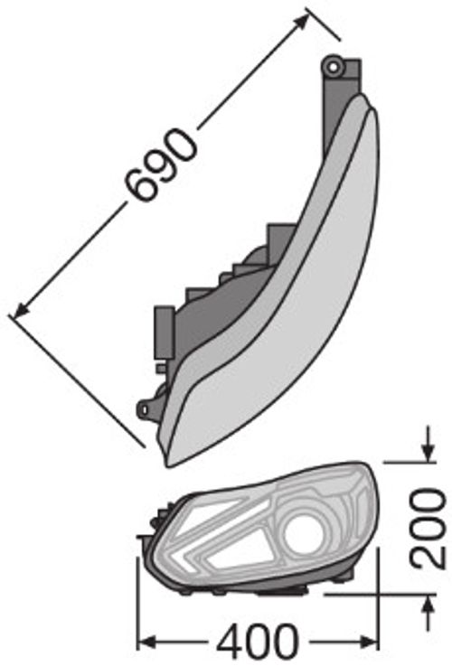 Produktbild für Hauptscheinwerfersatz LEDriving XENARC headlight