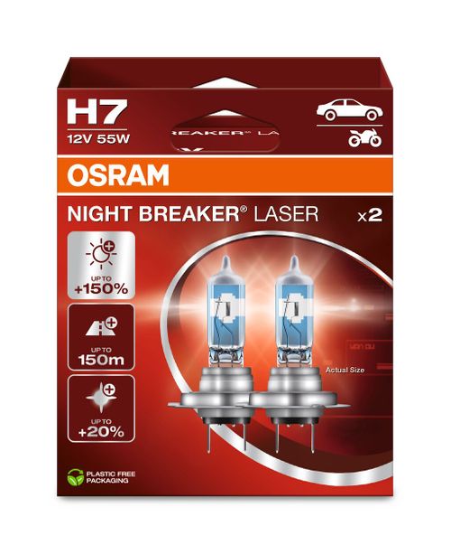 Produktbild für NIGHT BREAKER® LASER H7 Duobox